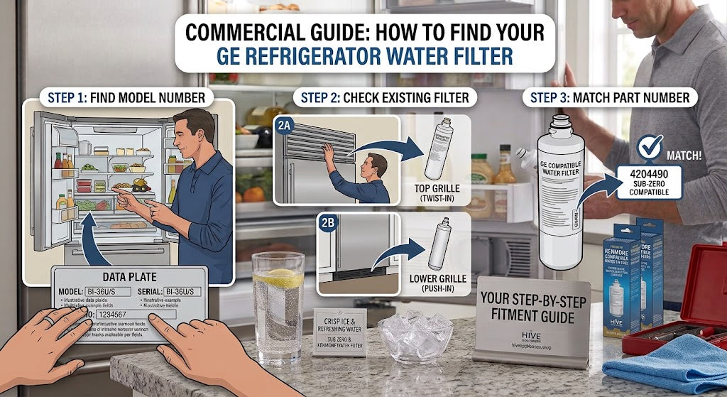 How to Find the Right GE Refrigerator Water Filter for Your Model