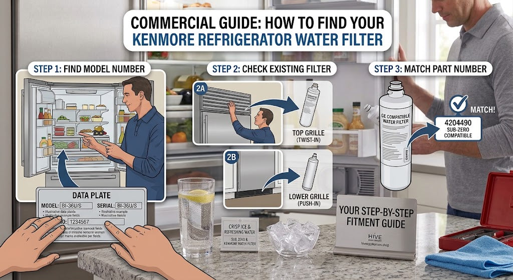 How to Find the Right Kenmore Refrigerator Water Filter for Your Model